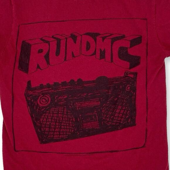 Run DMC Red Tee Men’s S 80s Hip Hop Music Graphic NWOT - Picture 3 of 8